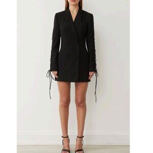 BOSKEMPER REVOLUTION BLAZER/MINI DRESS IN NOIR BLACK SIZE MEDIUM NWT